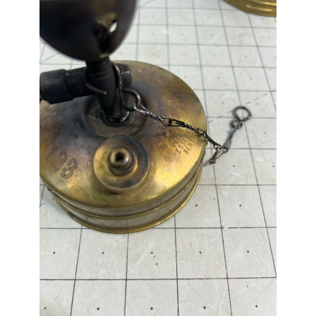 Vintage Brass Svea 123 Camping Stove Windshield & Aluminum Pot Sweden