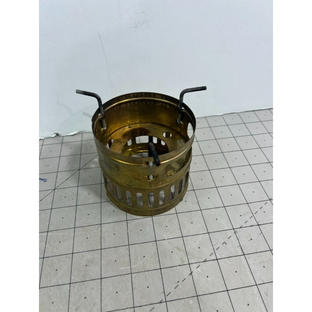 Vintage Brass Svea 123 Camping Stove Windshield & Aluminum Pot Sweden