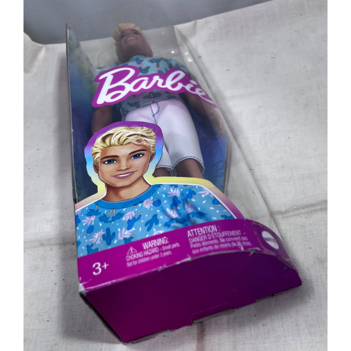 Barbie Fashionistas Ken Fashion Doll #211 Blonde Hair  Blue Cactus Tee New NIB