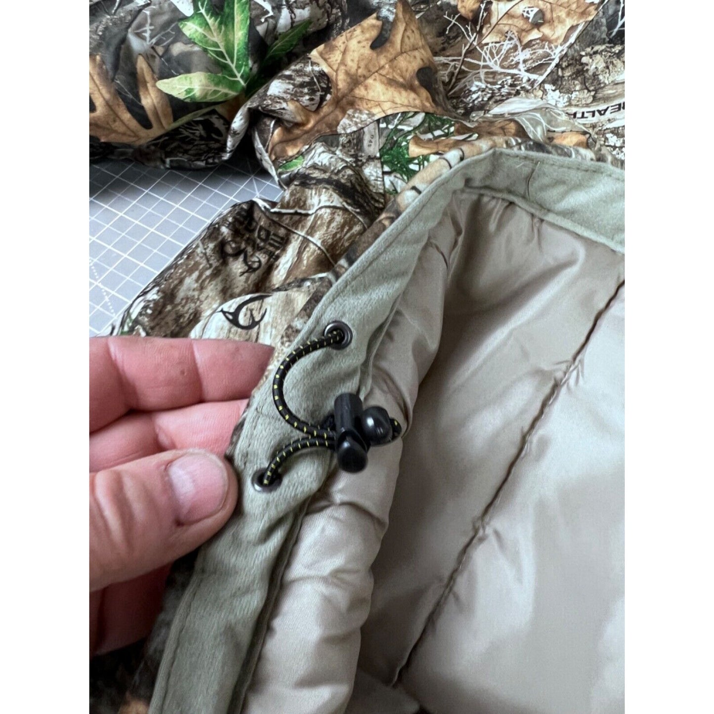 Men's Blocker Outdoors Shield Series Drencher Hunting Rain Jacket Medium Realtree Edge