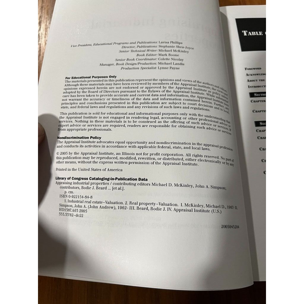 Appraising Industrial Properties New Condition Appraisal Institute Text