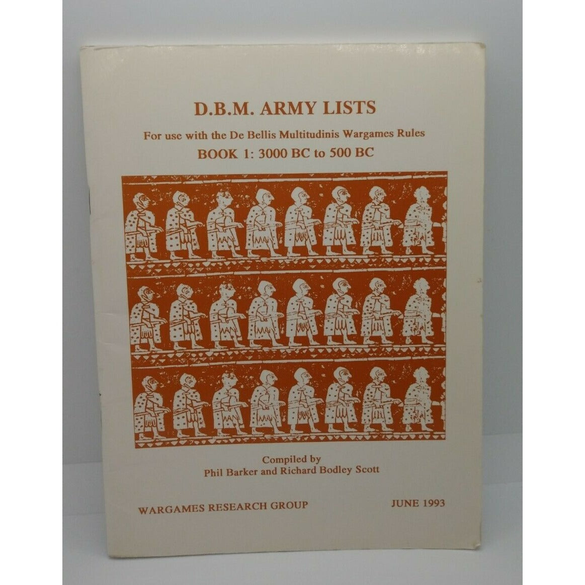 D.B.M. Army Lists Book 1: 3000 B.C. To 500 B.C. Barker & Scott 1993 Wargames Research