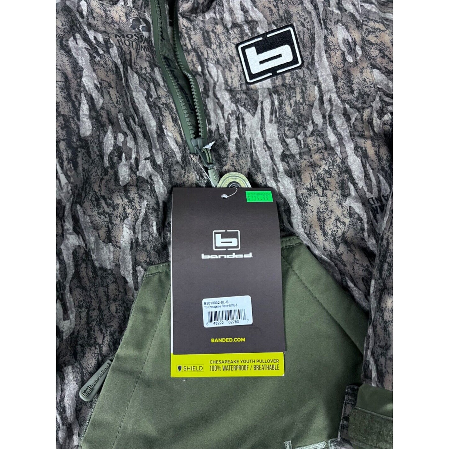 Banded Chesapeake Youth Pullover Small (8) Mossy Oak Camo Jacket