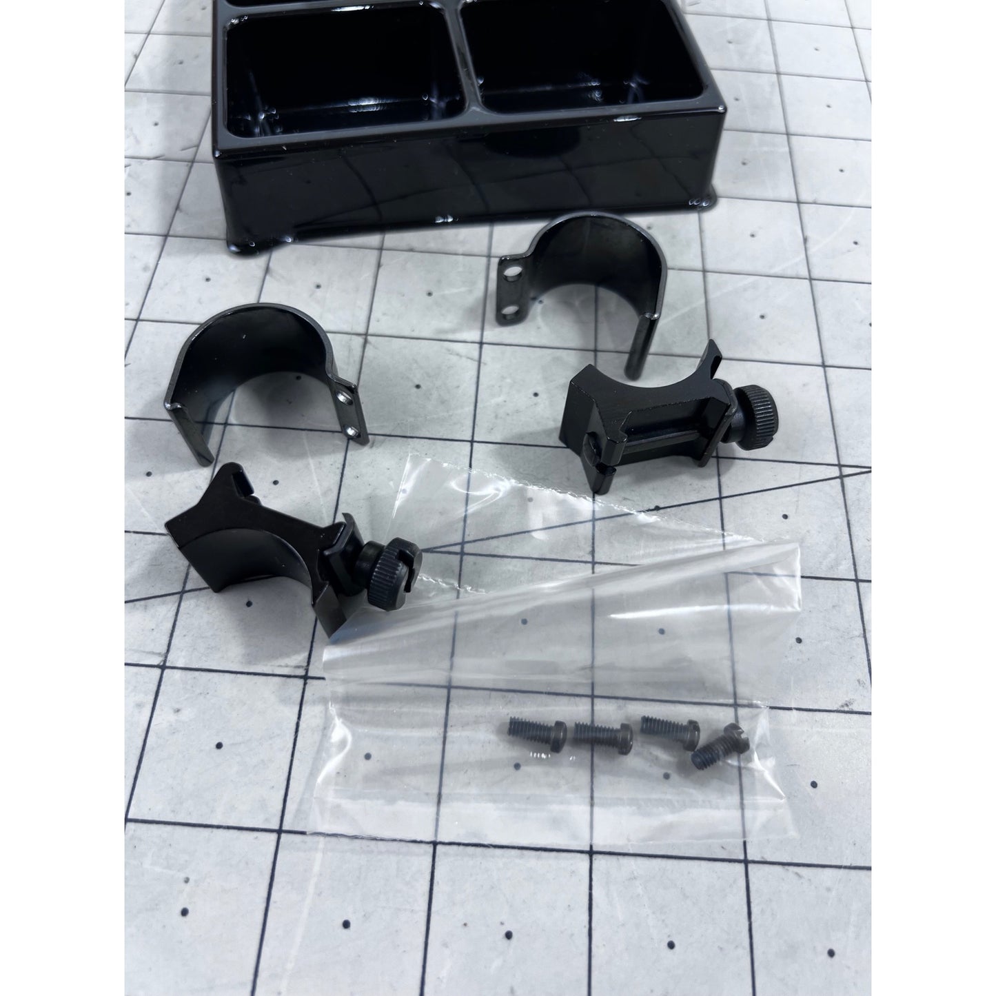 Weaver Classic 1" Medium Top Mount Rings Black #49071 New
