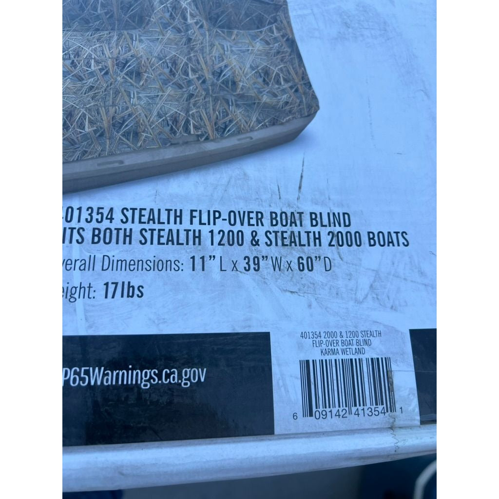 Beavertail Stealth Flipover Boat Blind Karma Wetland BTB401354 1200 & 2000 Boat