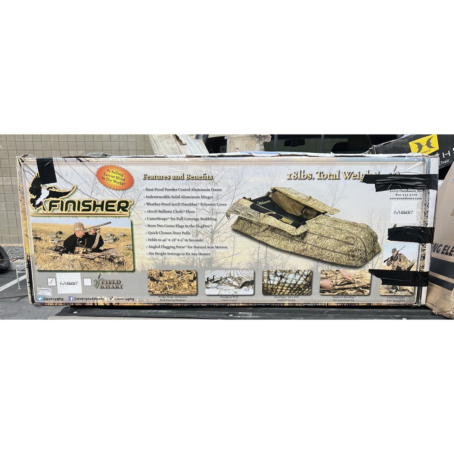 Avery Finisher Layout Blind - Realtree MAX-7 - Camo