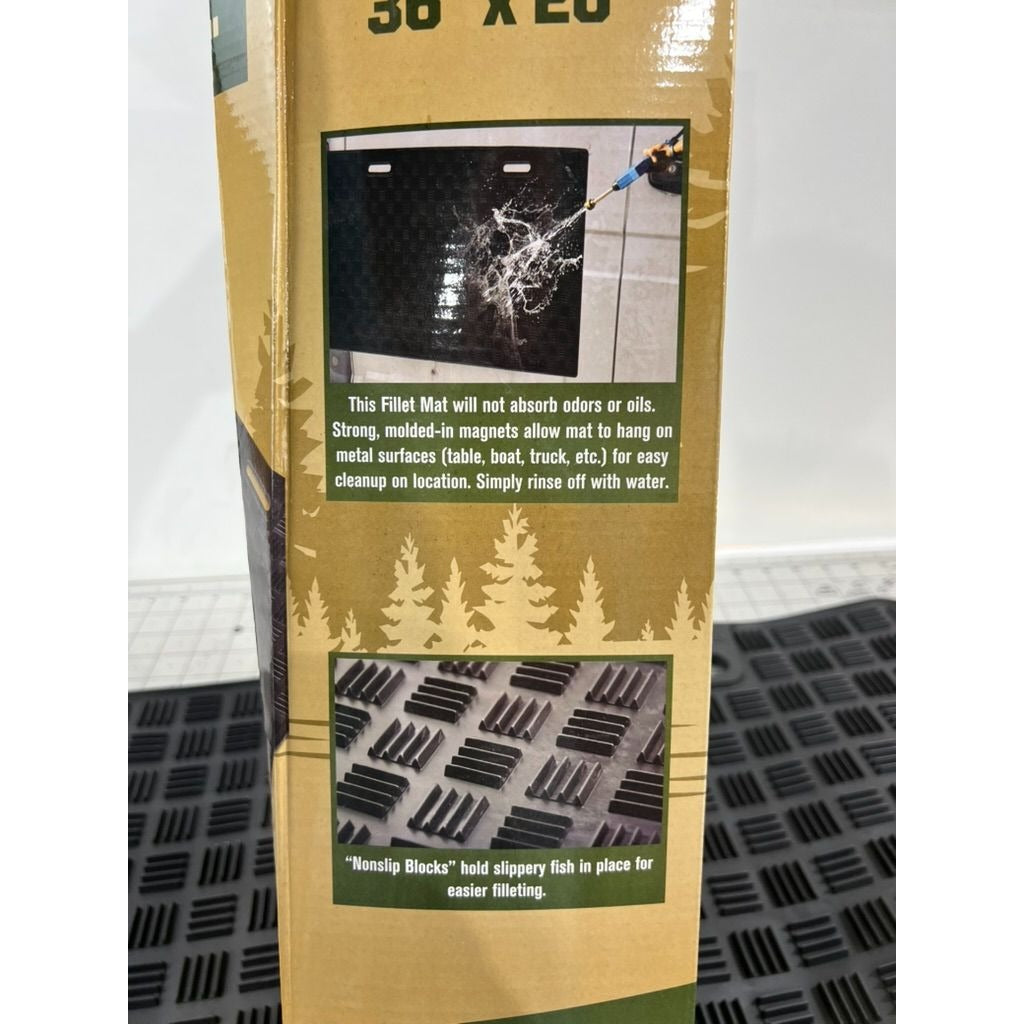 Lost Creek 36" X 20" Fillet Mat With Magnetic Knife Holder & Non-Slip Surface For Easy Cleanup
