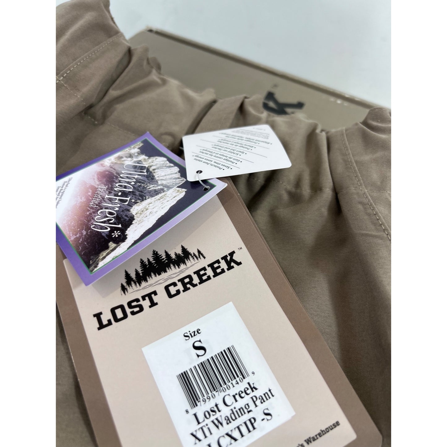 Lost Creek XTi Waterproof Wading Pant Attached Gravel Guards Men’s Sz. S New