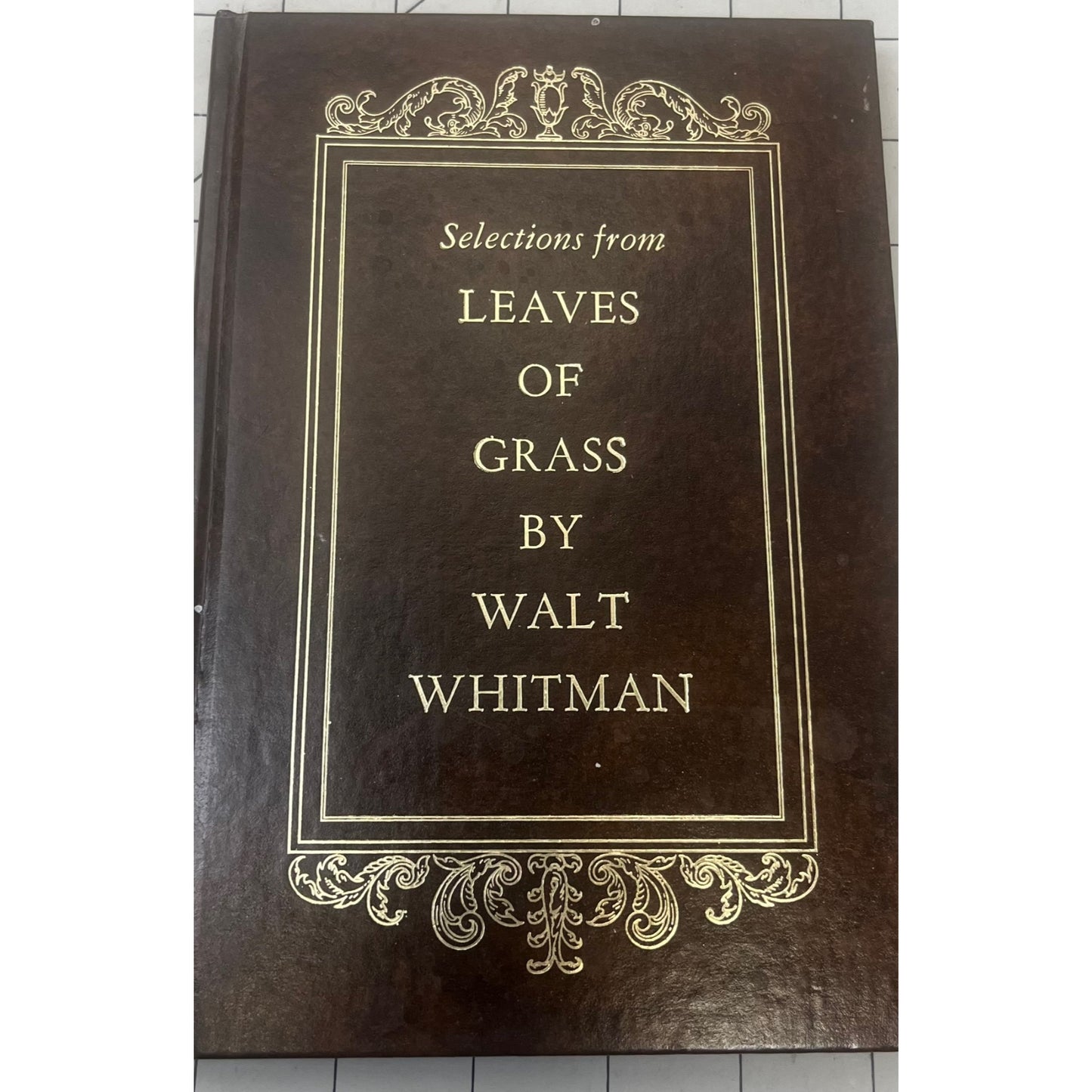 Selections From Leaves Of Grass By Walt Whitman 1961 HB Fine Binding Avenel Books