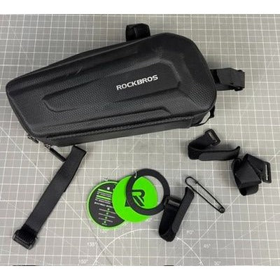 Rockbros Bicycle Storage Bag w/Velcro Straps & Internal Compartments Black