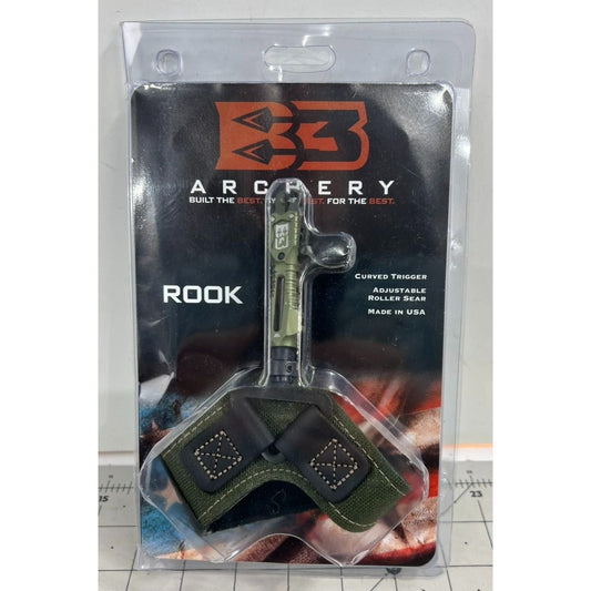 B3 Archery ROOK Curved Trigger Release Adjustable Roller Sear NEW