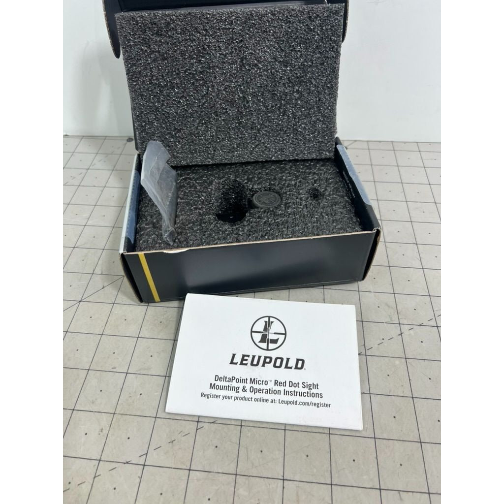 Leupold DeltaPoint Micro 3 MOA Dot Red Dot Sight, Glock, Matte Black, 178745 New