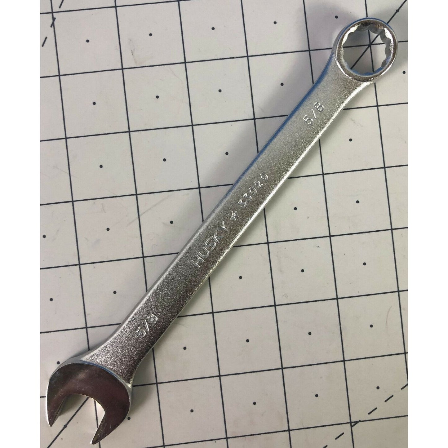 Husky 5/8" Combination End Wrench #33020 Box/Open End Alloy Steel