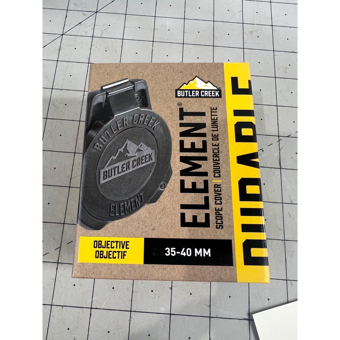 Butler Creek Element Scope Cover 35-40mm Objective Lens New Open Box Flip Up