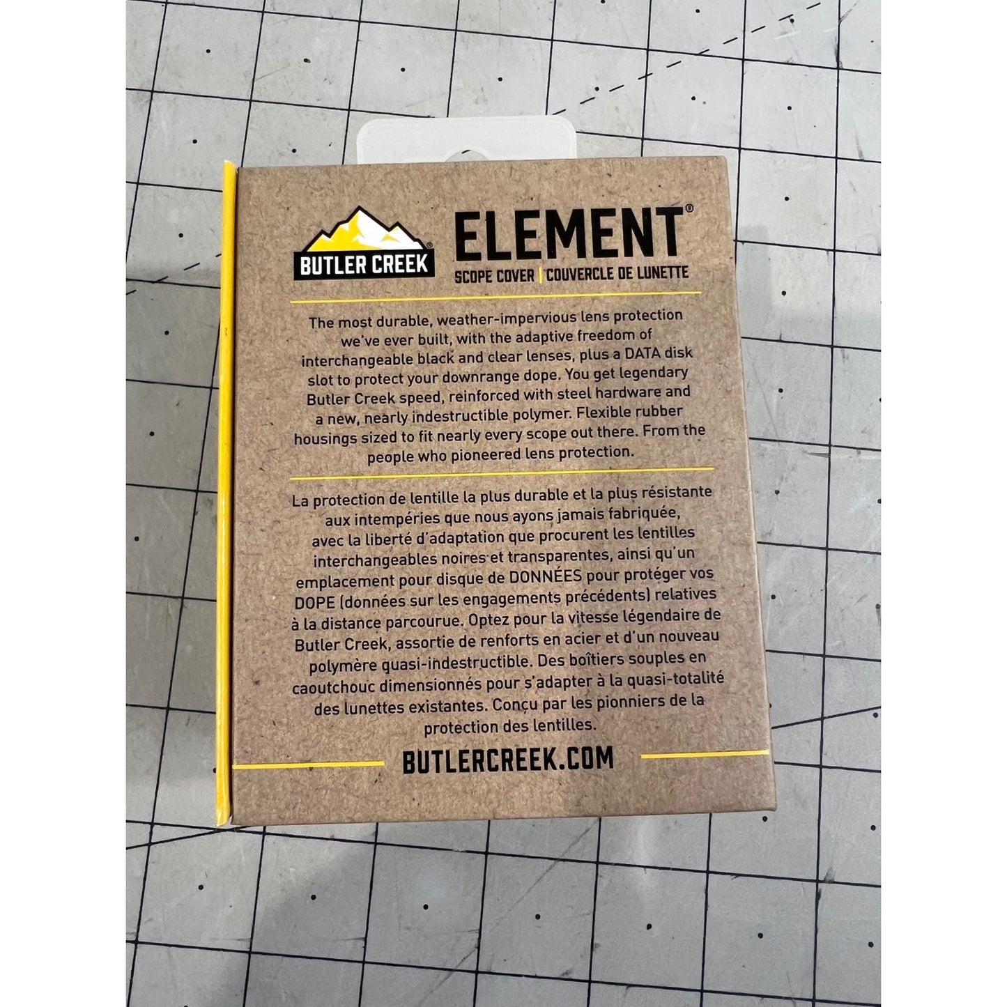Butler Creek Element Scope Cover 35-40mm Objective Lens New Open Box Flip Up