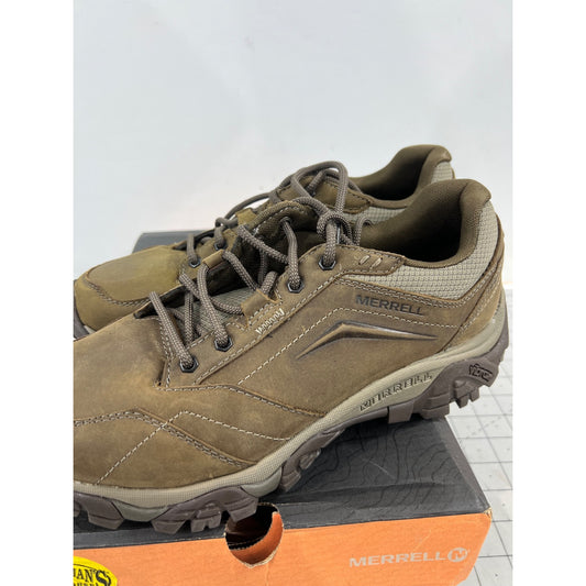 Merrell Men’s Moab Adventure Moc Waterproof Hiking Shoes Tan Sz. 8.5 Lace-up New