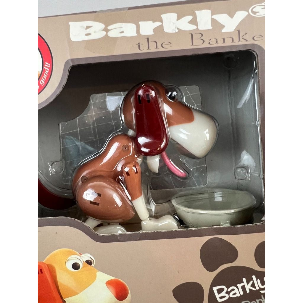 Barkly The Banker Hound Dog Mechanical Coin Bank New In Box  6+ Ages
