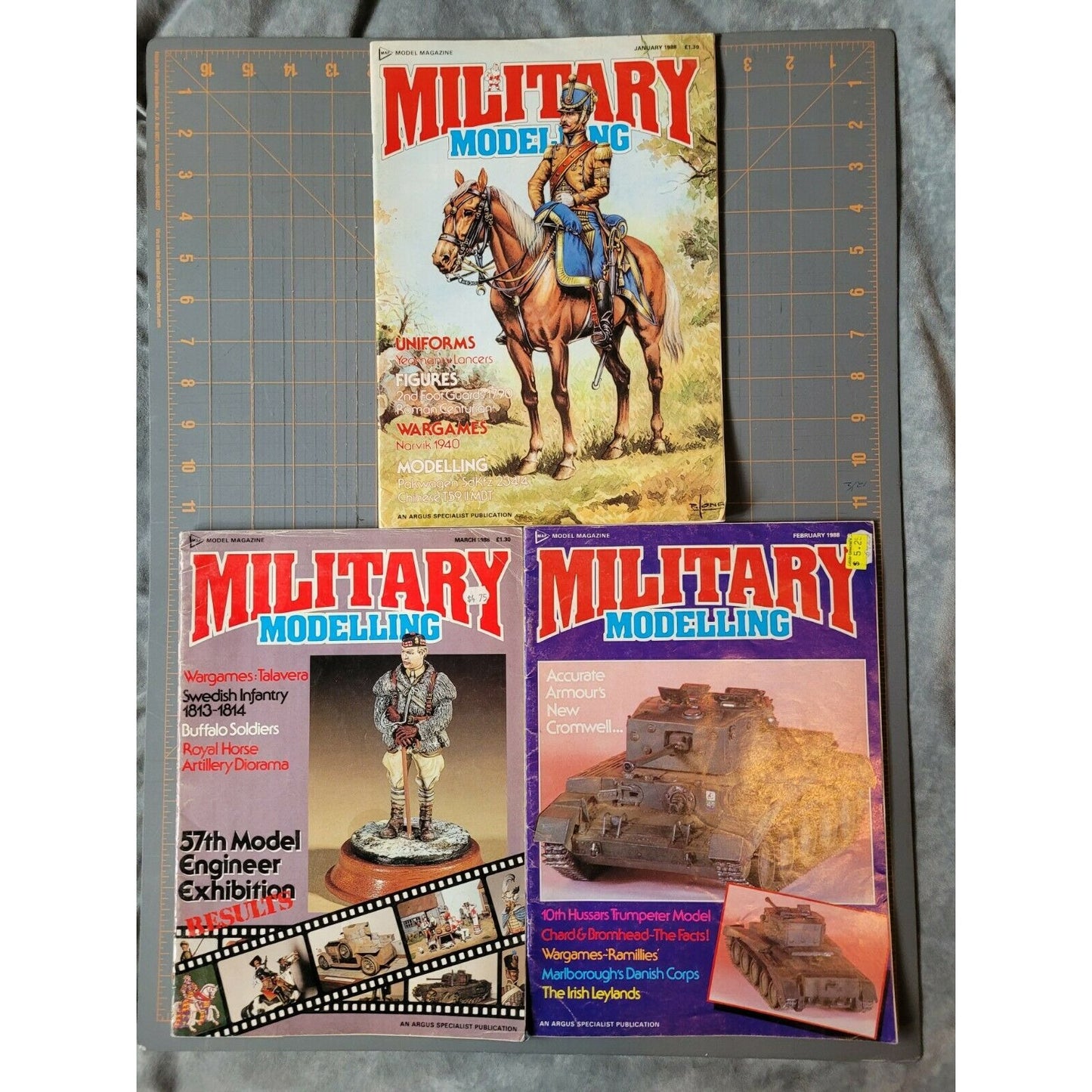 Vintage Military Modelling Magazine Issues Jan Feb March 1998 Lot Of 3