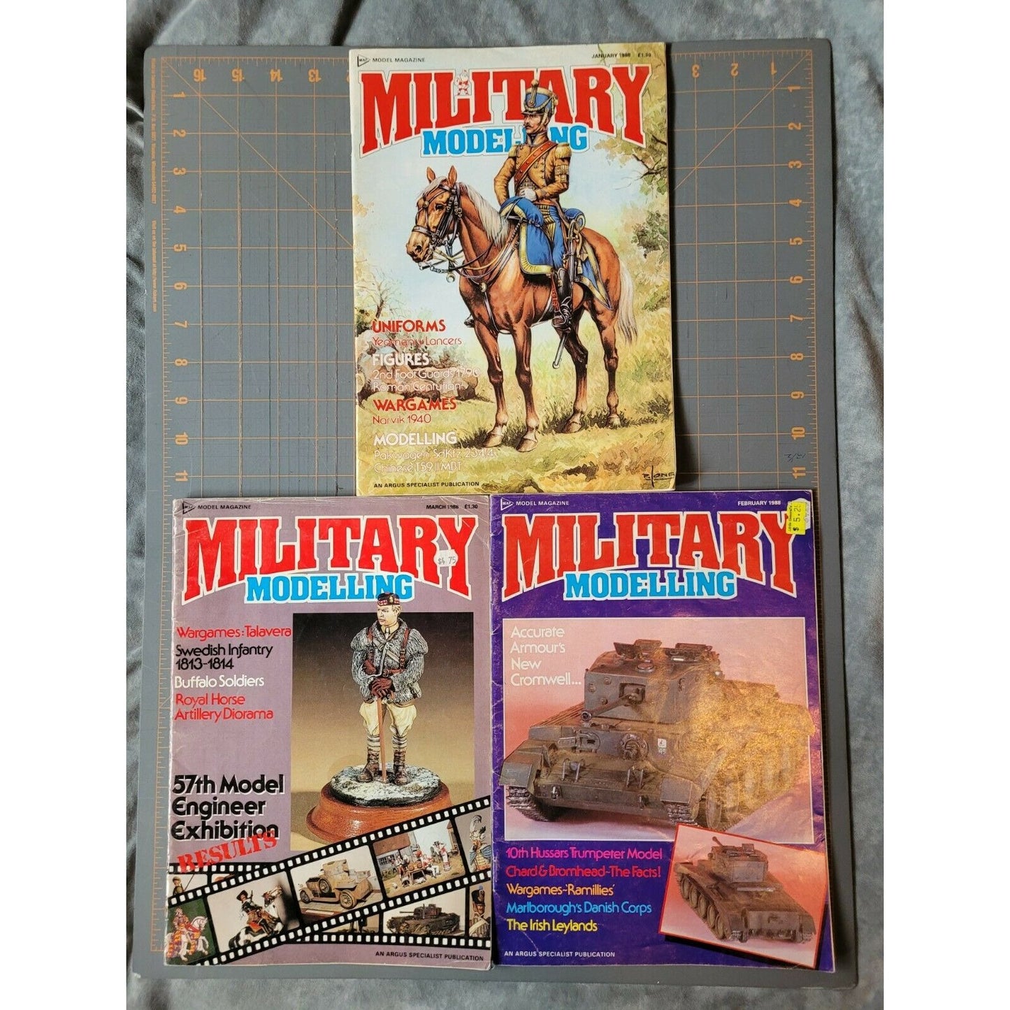Vintage Military Modelling Magazine Issues Jan Feb March 1998 Lot Of 3