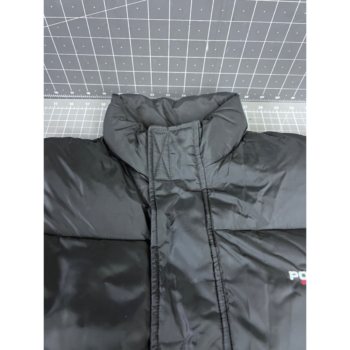 Vintage Polo Sport Ralph Lauren Puffer Down Jacket Black/Green Men's XL '90's
