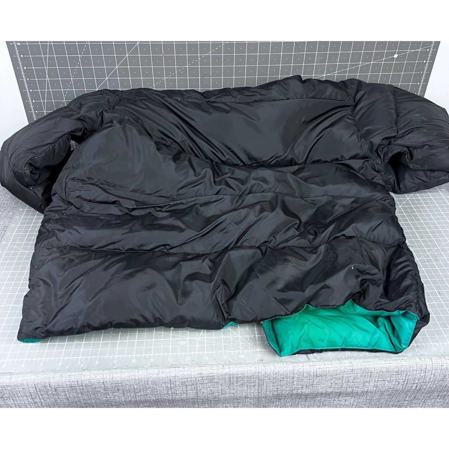 Vintage Polo Sport Ralph Lauren Puffer Down Jacket Black/Green Men's XL '90's