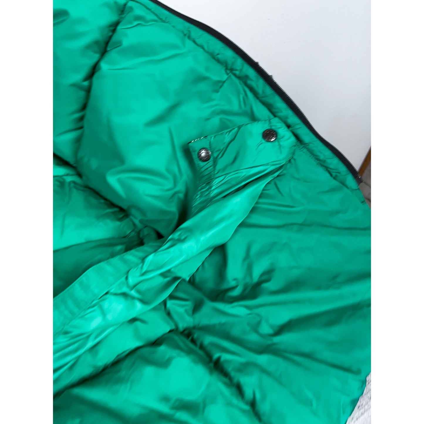 Vintage Polo Sport Ralph Lauren Puffer Down Jacket Black/Green Men's XL '90's