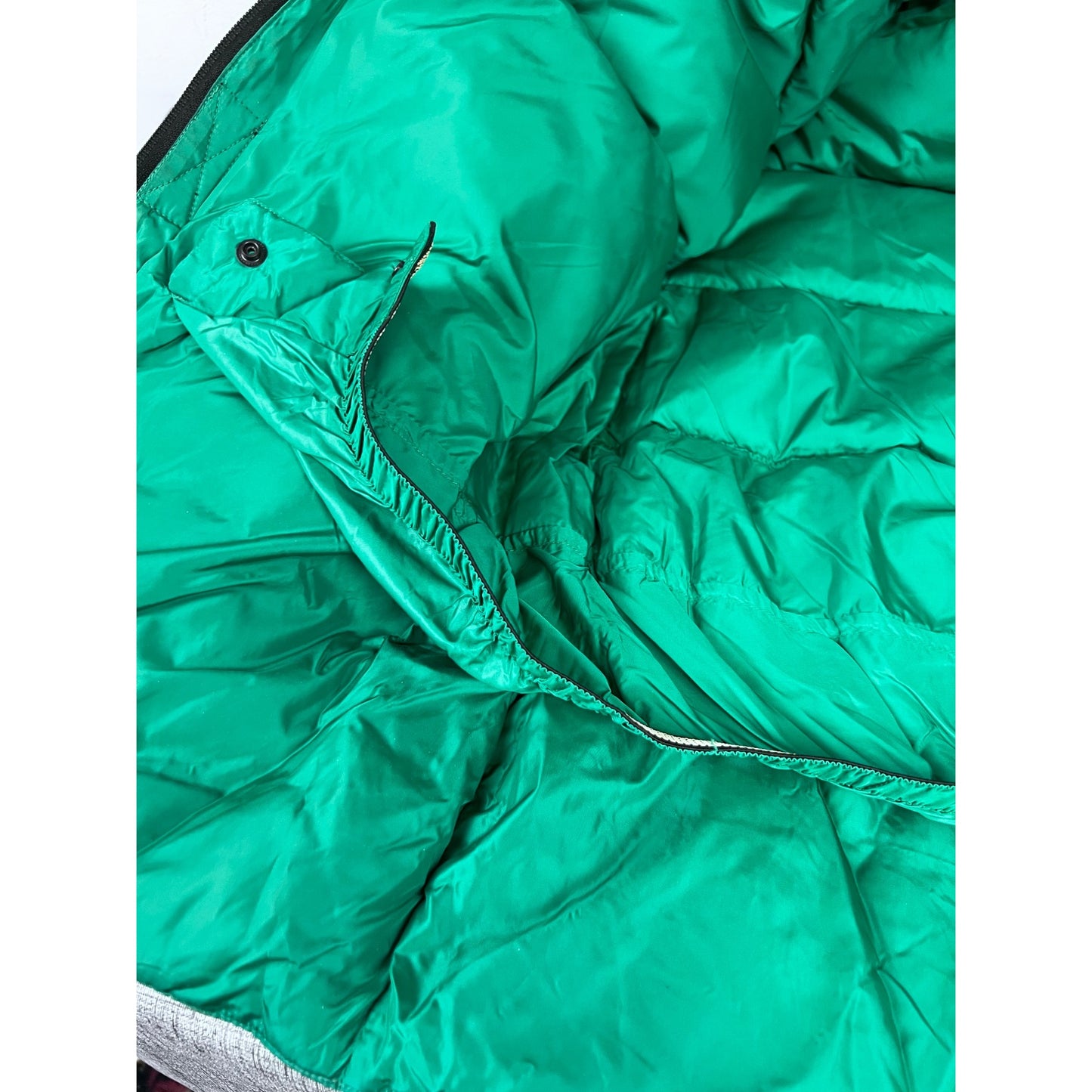 Vintage Polo Sport Ralph Lauren Puffer Down Jacket Black/Green Men's XL '90's