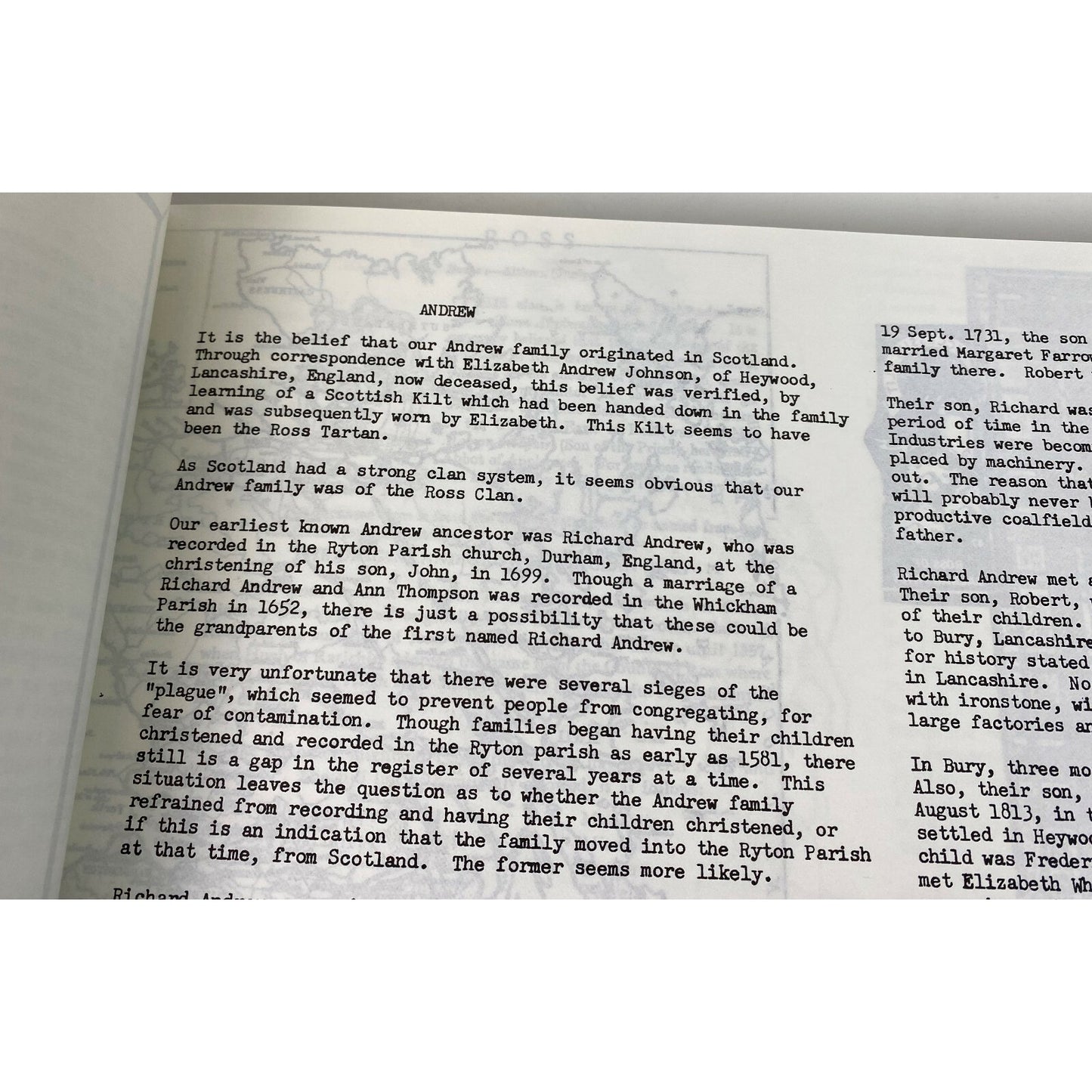 Ancestors & Descendants Of Frederick Chadwick Andrew Family History Genealogy 79