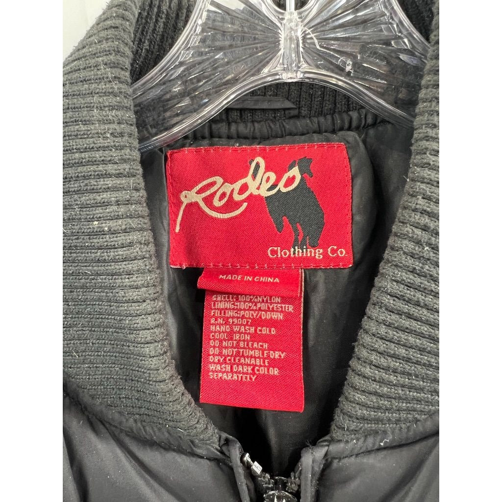 Rodeo Clothing Co. Men’s Black Quilted Puffer Vest 2XL Western Wear