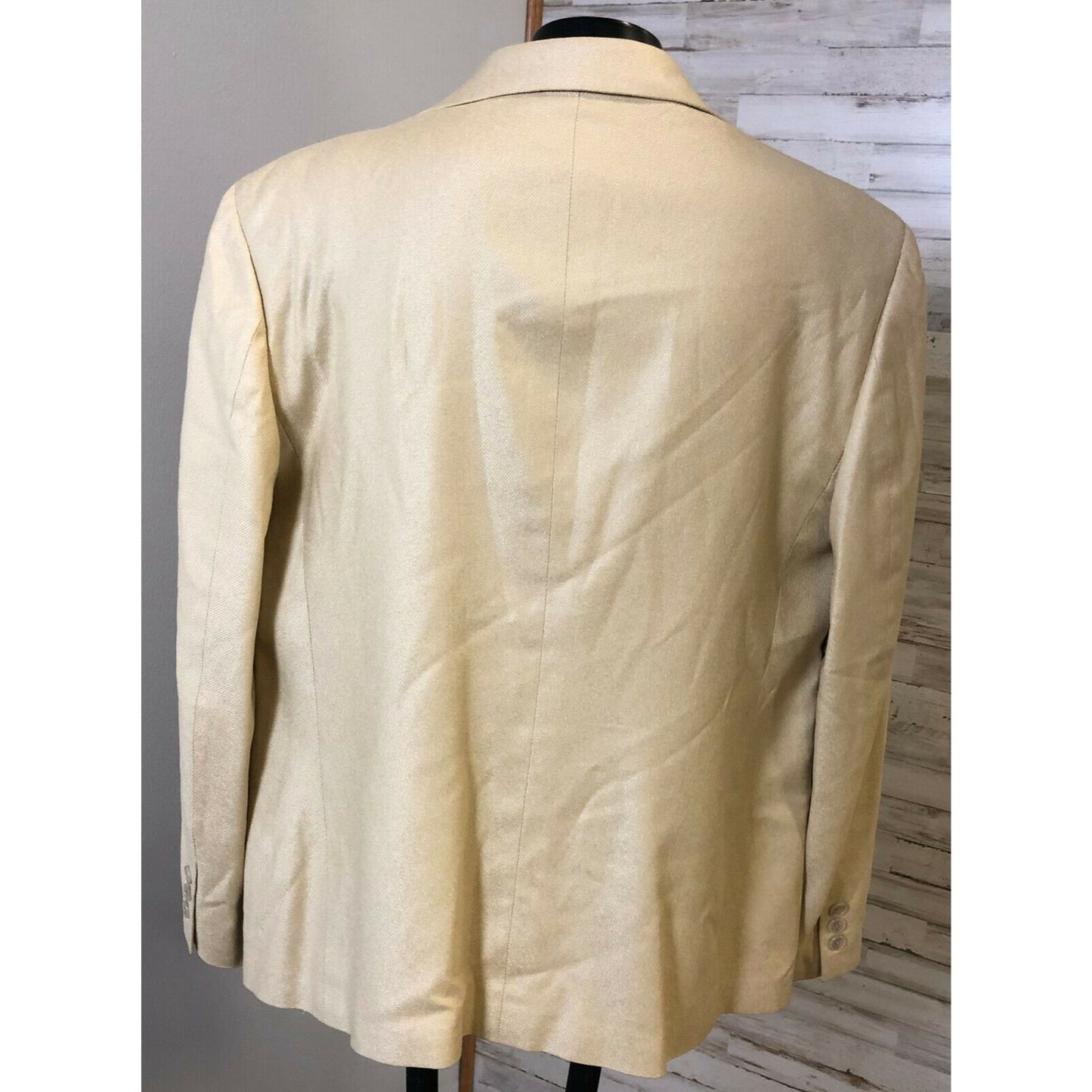 SFI Femme Pour Nordstrom Cream/Ivory Silk Blazer Two-Button Front sz S/M