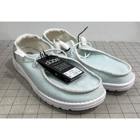 Heydude Women's Wendy Casual Slip on Shoes (Boho Sky Blue) - Size 10 New