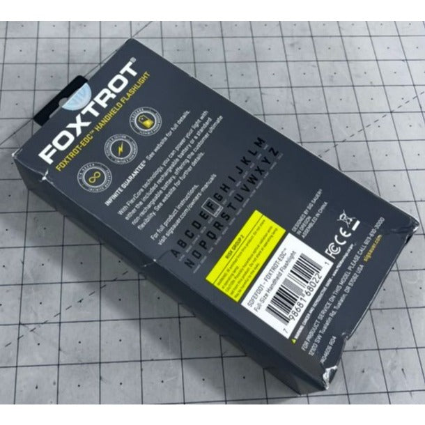 SIG SAUER FOXTROT-EDC Full-Size Rechargeable Flashlight, 1,350 Lumens, Black New