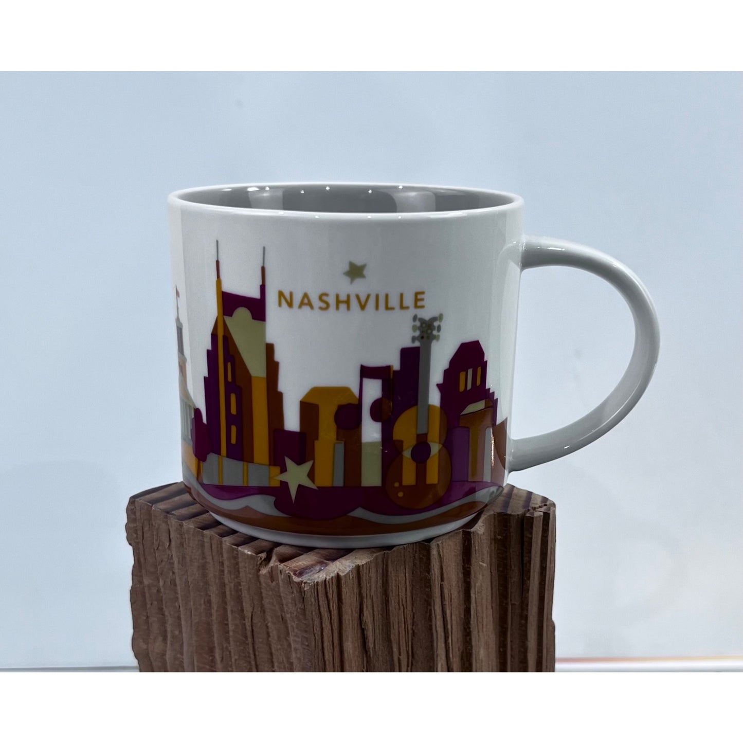 Starbucks "You Are Here" Nashville Mug 14 Oz Ceramic  2017 Minty~~ Coffee Cup