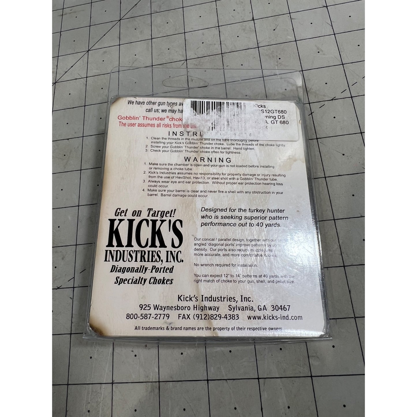 Kicks Gobblin Thunder 12-Gauge Browning Invector DS Turkey Choke Tube