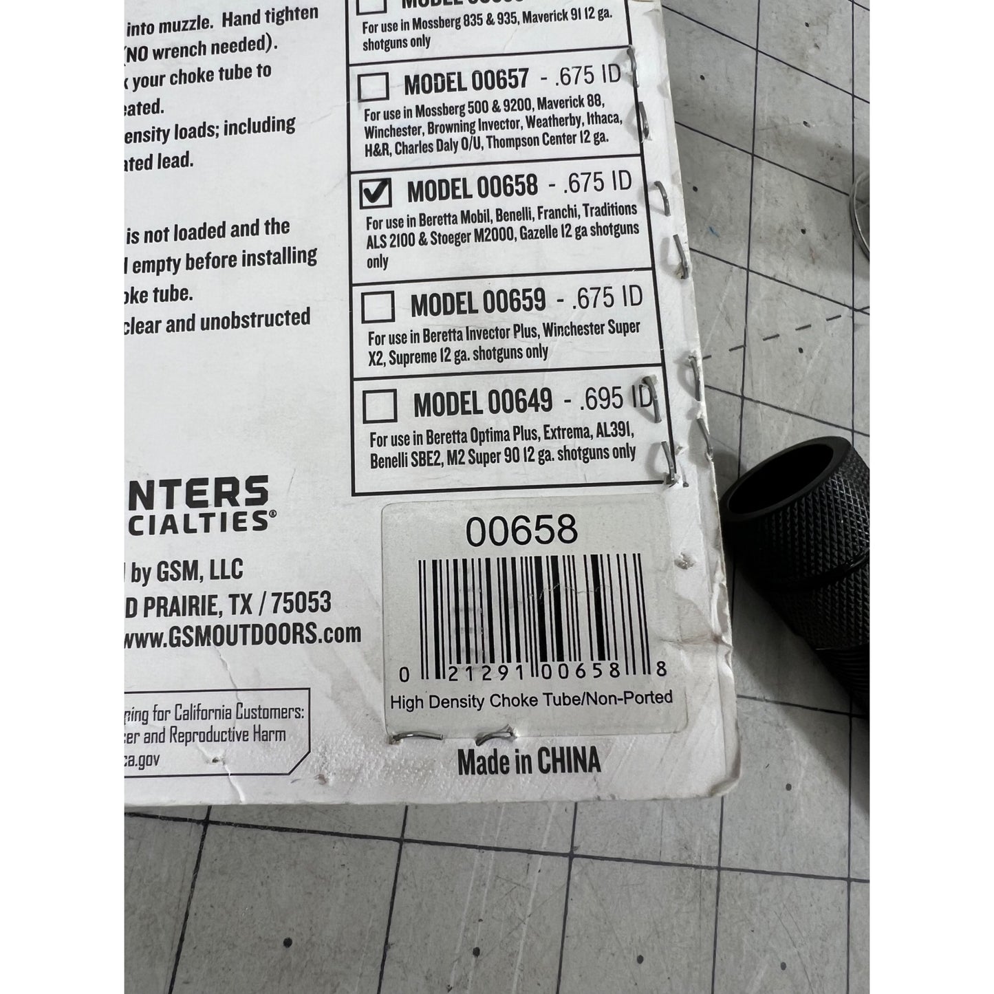 Hunter Specialties Undertaker High Density 12 Gauge Choke Tubes - Black