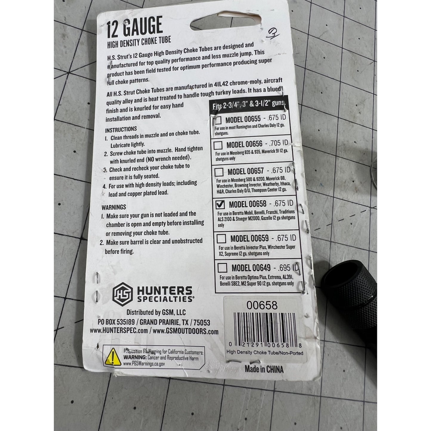 Hunter Specialties Undertaker High Density 12 Gauge Choke Tubes - Black