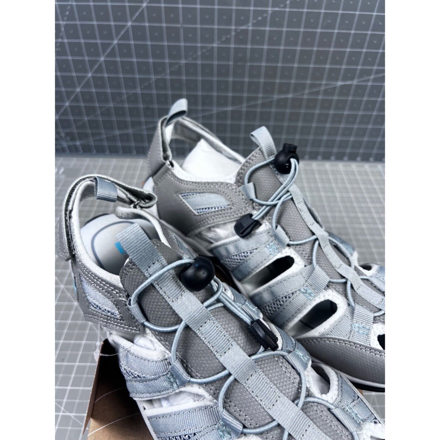 Pacific Mountain Ascot Sandal Women's 9.5 US Gray/Teal Water Fishing Outdoors ~~