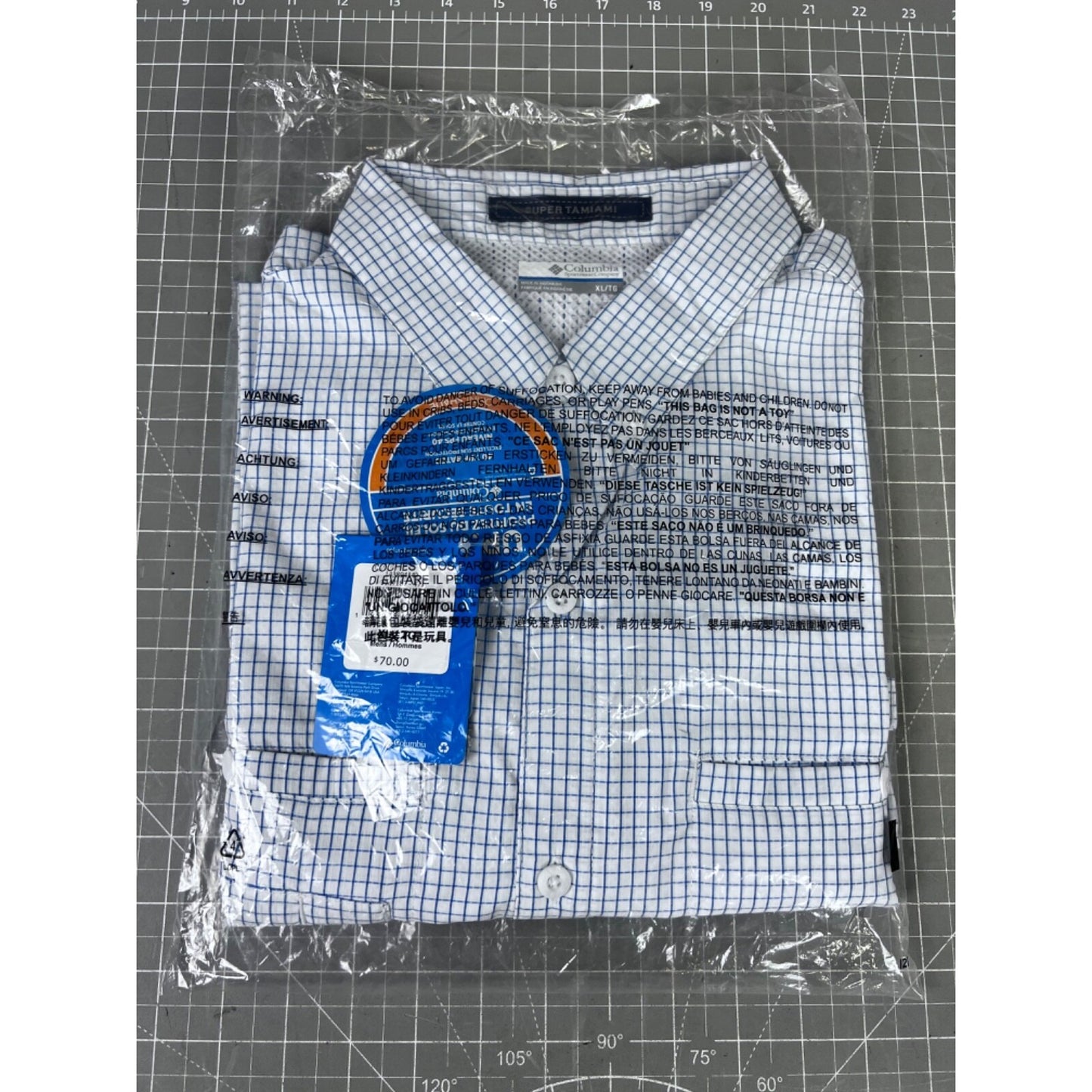 Columbia Men's Tamiami Long Sleeve Shirt XL NEW Fishing Outdoor UPF-40 Omni-shade