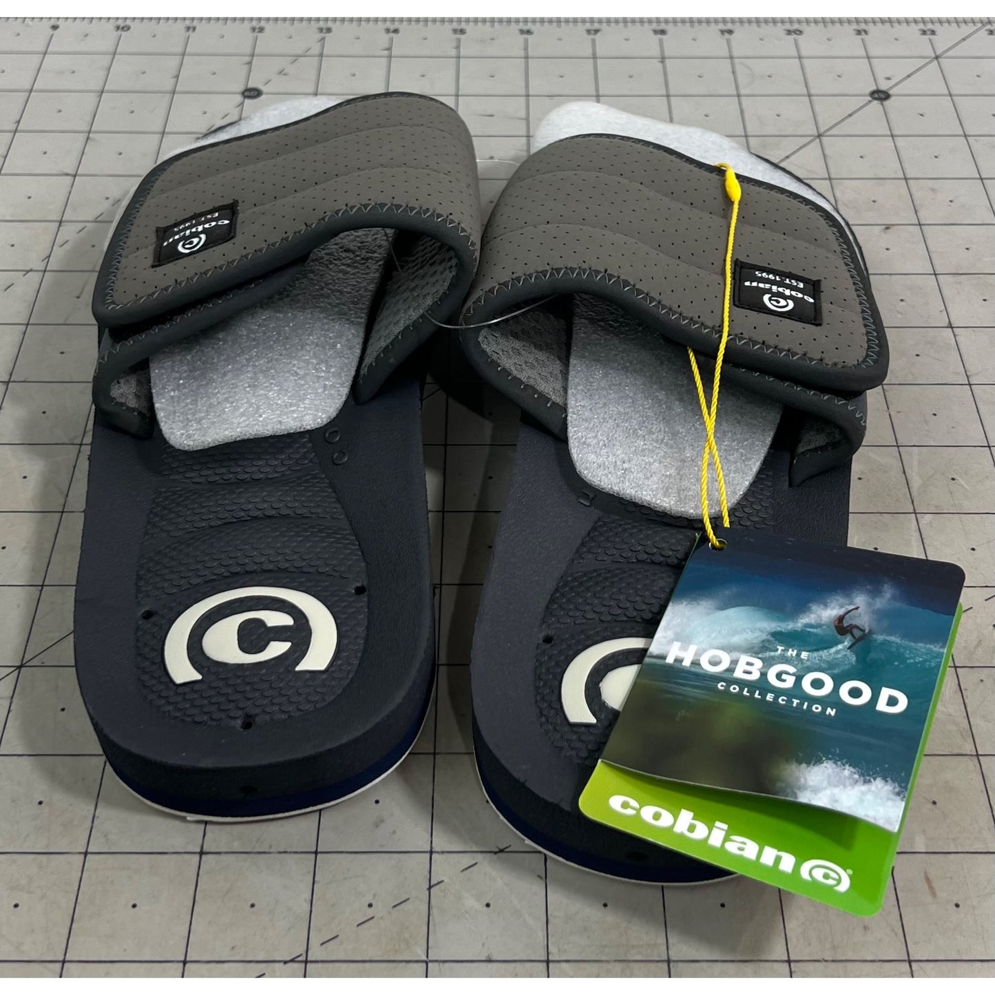 Cobian Men's Hobgood Draino Slide Flip Flops - Ocean Camo 8