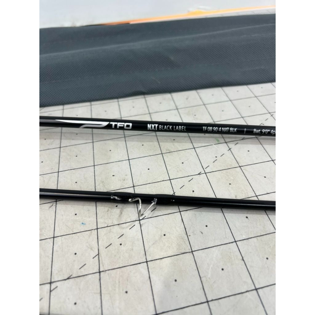 TFO NXT Black Label 8 wt 9' 4pc Fly Fishing Rod With Protective Case NEW