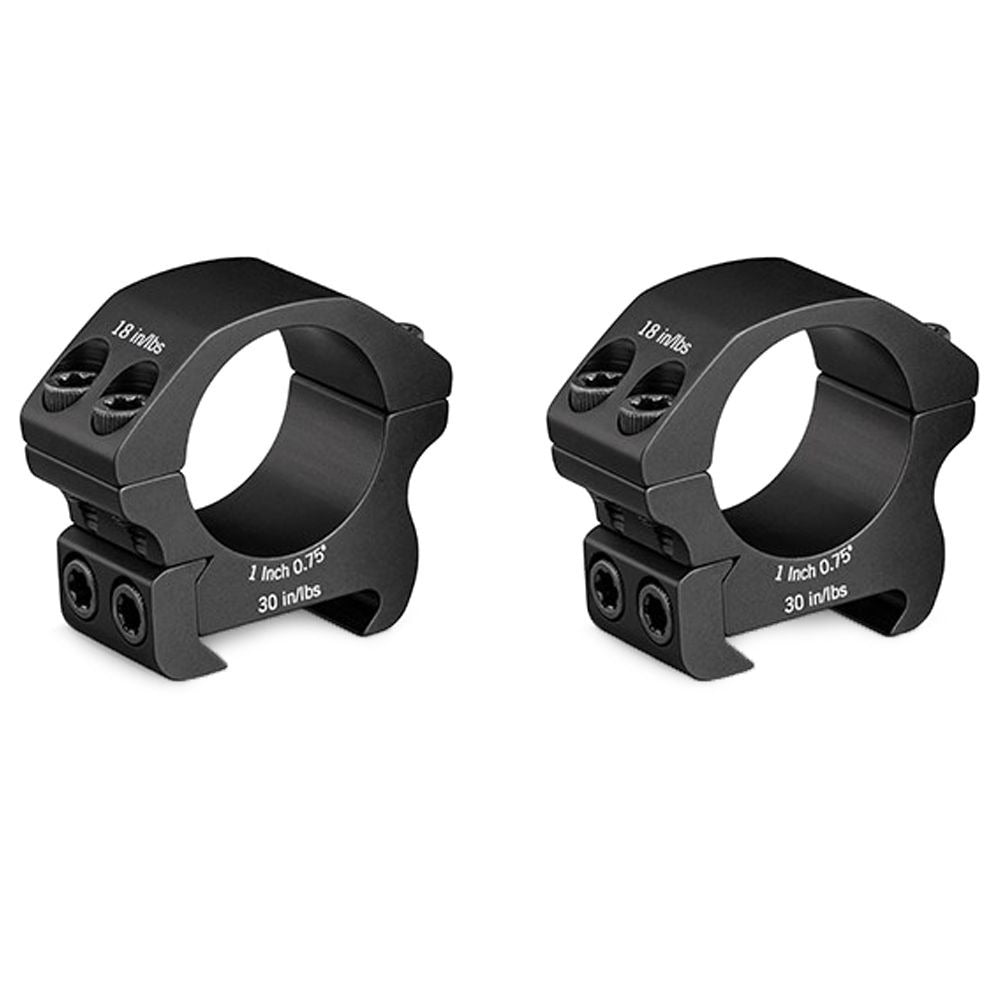 Vortex Pro Riflescope Rings 1" Low Height For Picatinny & Weaver Mounts NEW