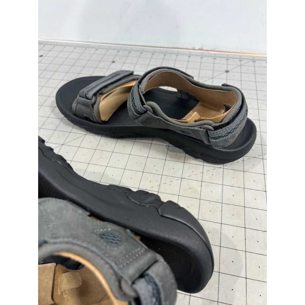 Teva Hudson Men's Shoes Dark Gull Grey : 10 D - Medium, Leather Sandals