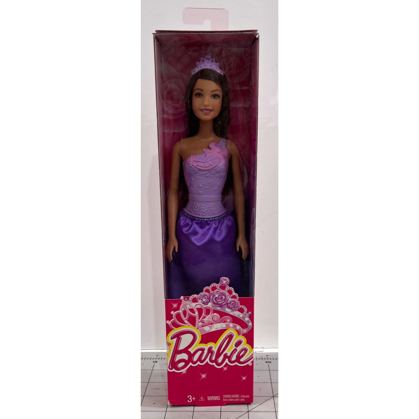 Barbie Princess Doll “You Can Be Anything” Purple Dress With Tiara New Nib DMM06