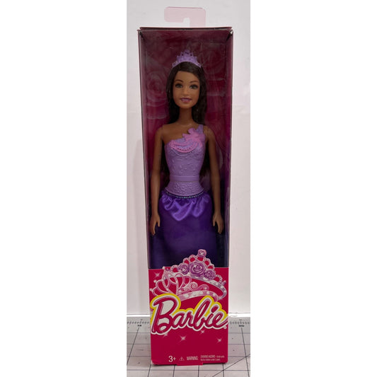 Barbie Princess Doll “You Can Be Anything” Purple Dress With Tiara New Nib DMM06