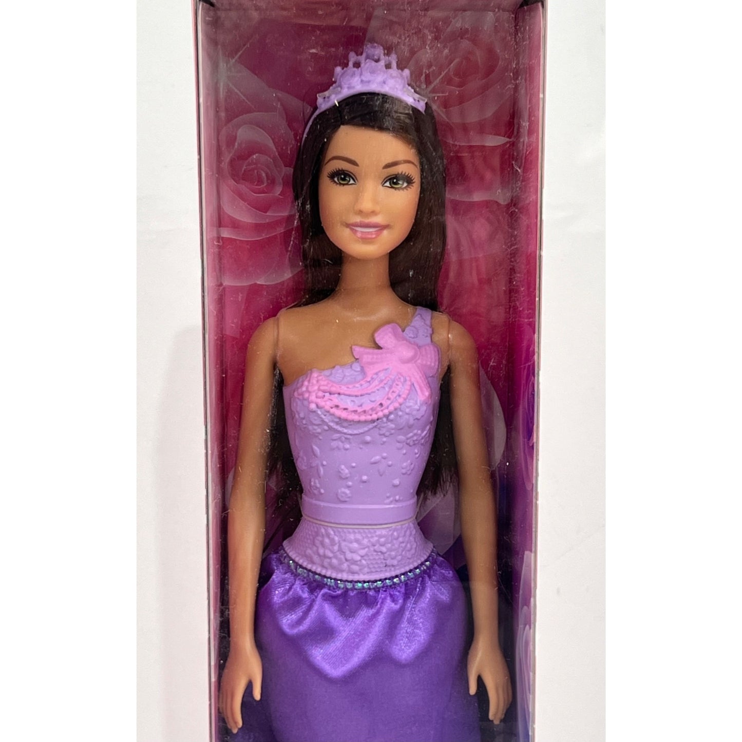Barbie Princess Doll “You Can Be Anything” Purple Dress With Tiara New Nib DMM06