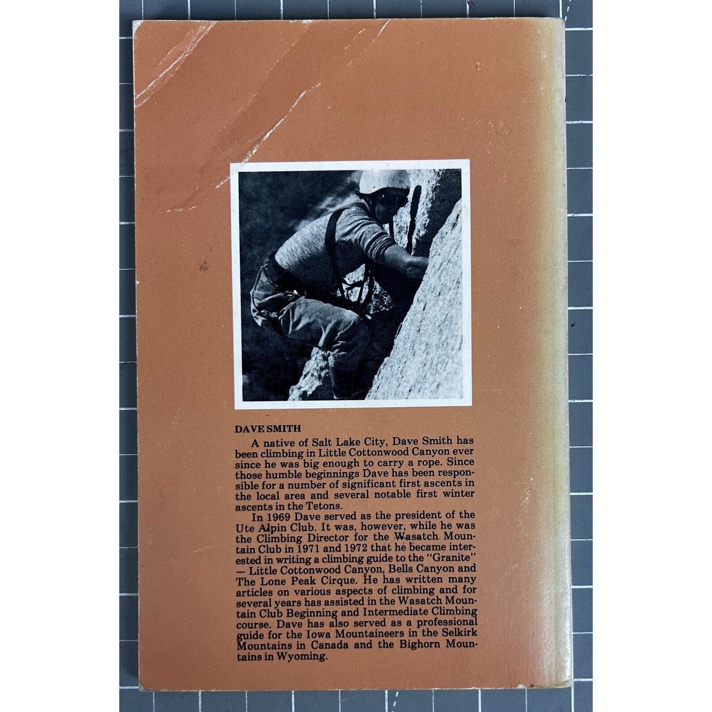 Wasatch Granite: A Rock Climbing Guide By Dave Smith 1977 Paperback