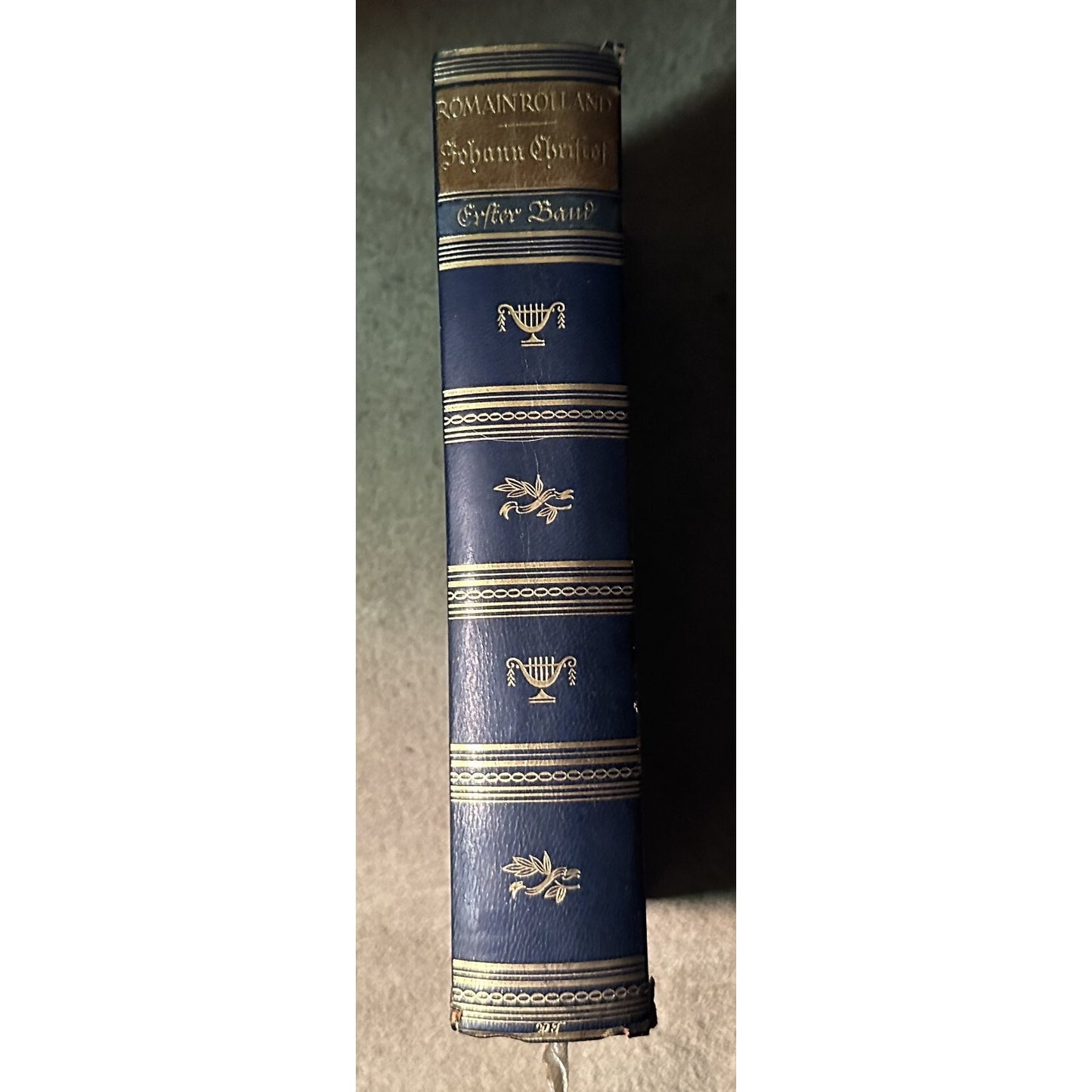 Romain Rolland Johann Christof 1927 German Edition Vol 1 & 2 Hardcover Blue Gold Detail