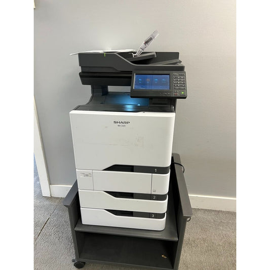 Sharp MX-C507F Desktop Multi-Function Printer Copier Scanner Fax With Stand