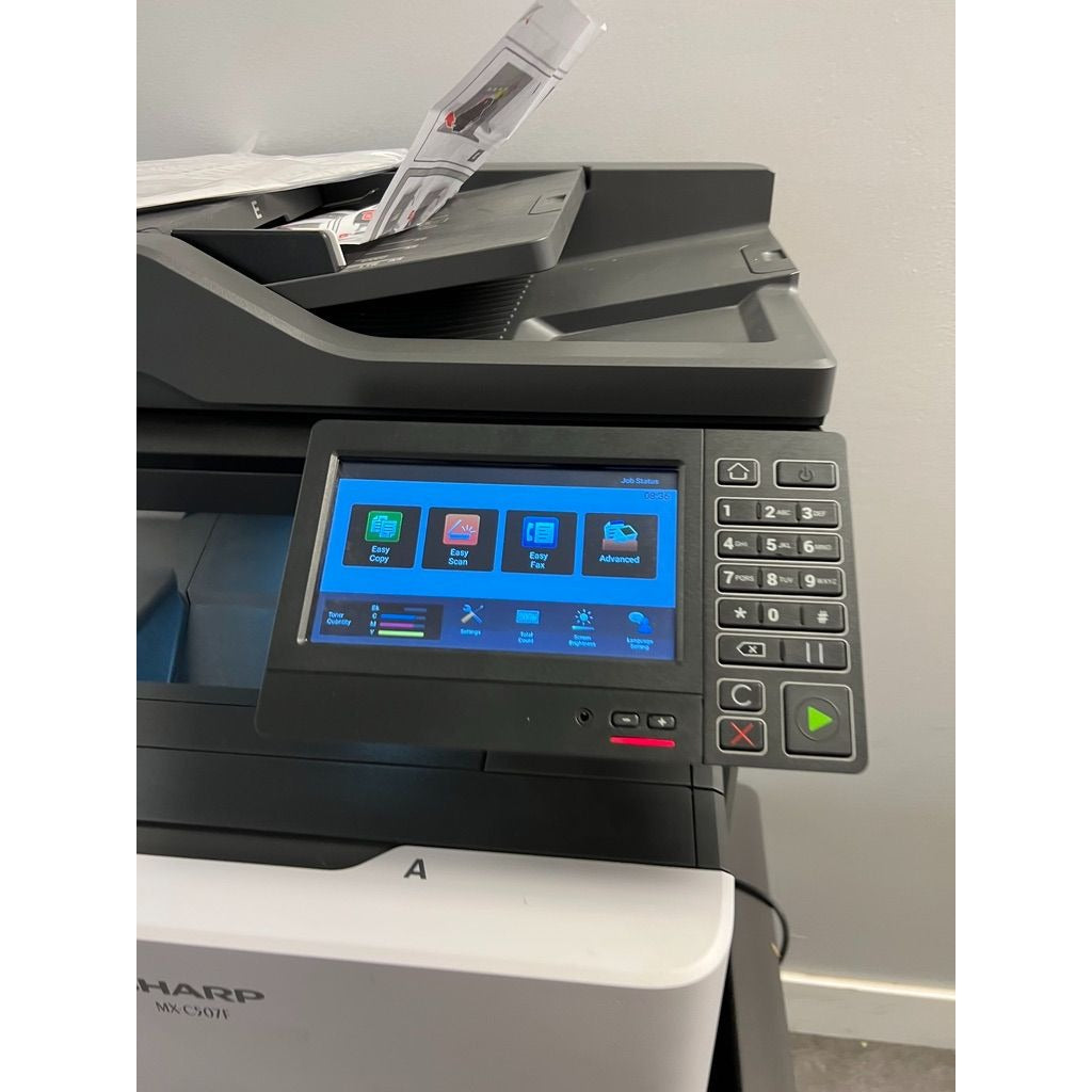 Sharp MX-C507F Desktop Multi-Function Printer Copier Scanner Fax With Stand