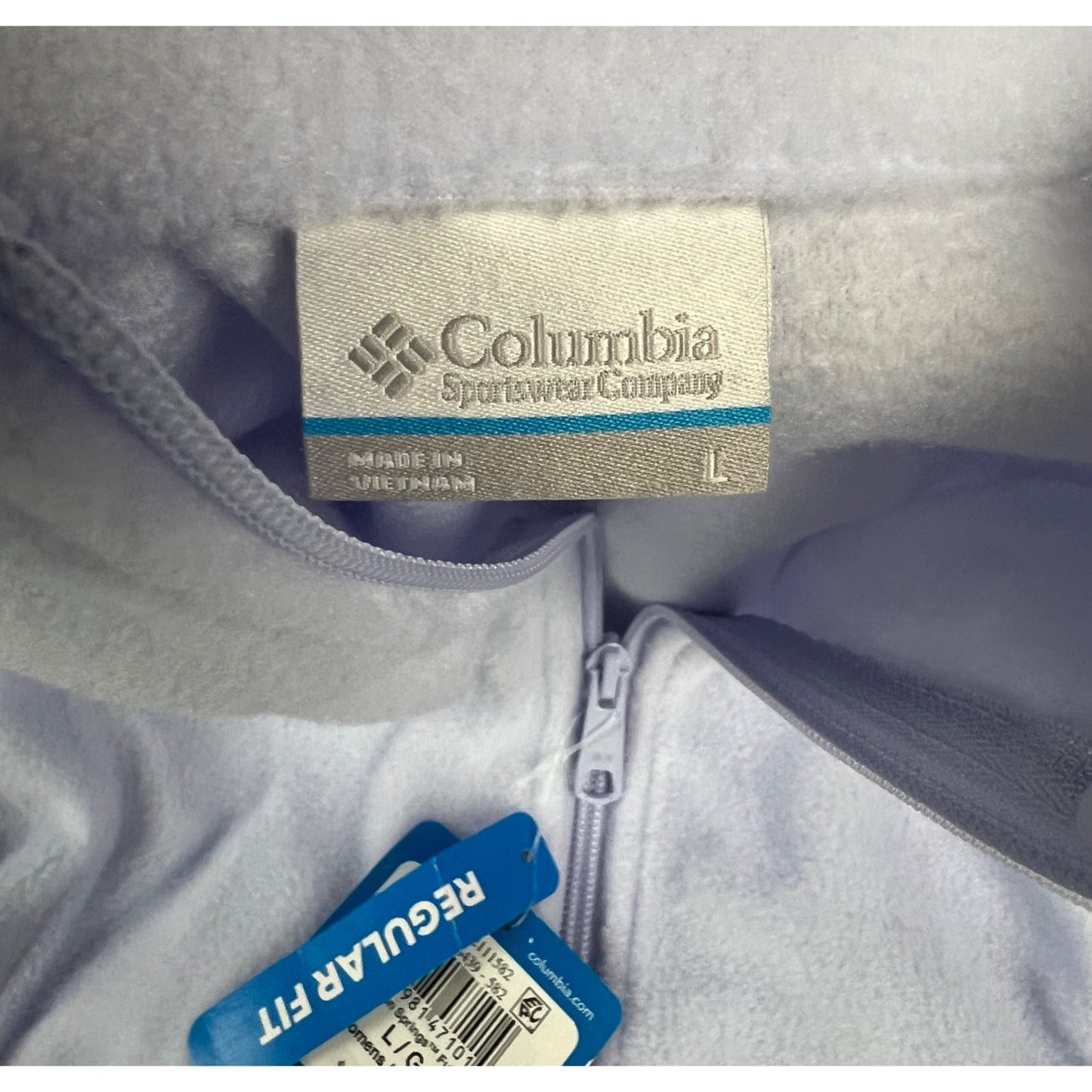 Columbia Women's Benton Springs Fleece Jacket SnowdriftSz. L New